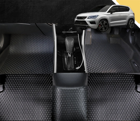 6D PRO Car Floor Mats for Cupra Ateca 2016 - Current (Full Set)