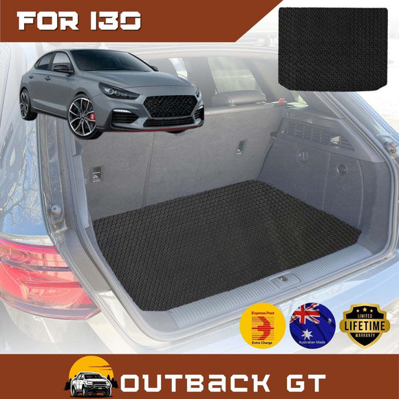 6D Diamond Car Boot Mat for Hyundai i30 2017 - 2021 (PD Hatch/Fastback)  - Heavy Duty Carpet Liner