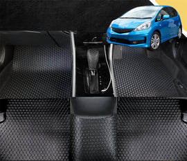 6D PRO Car Floor Mats for Honda Jazz 2008 - 2014 (FIT GE/GG) (Full Set)