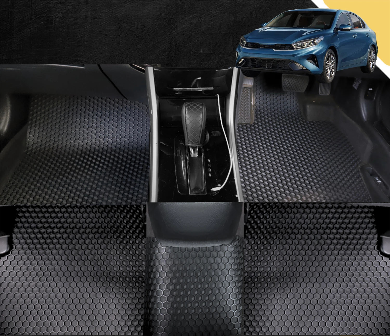6D PRO Car Floor Mats for Kia Cerato 2018 - Current (BD) (Full Set)