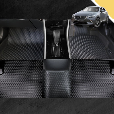 6D PRO Car Floor Mats for Mazda CX-3 2015 - Current DK (Full Set)