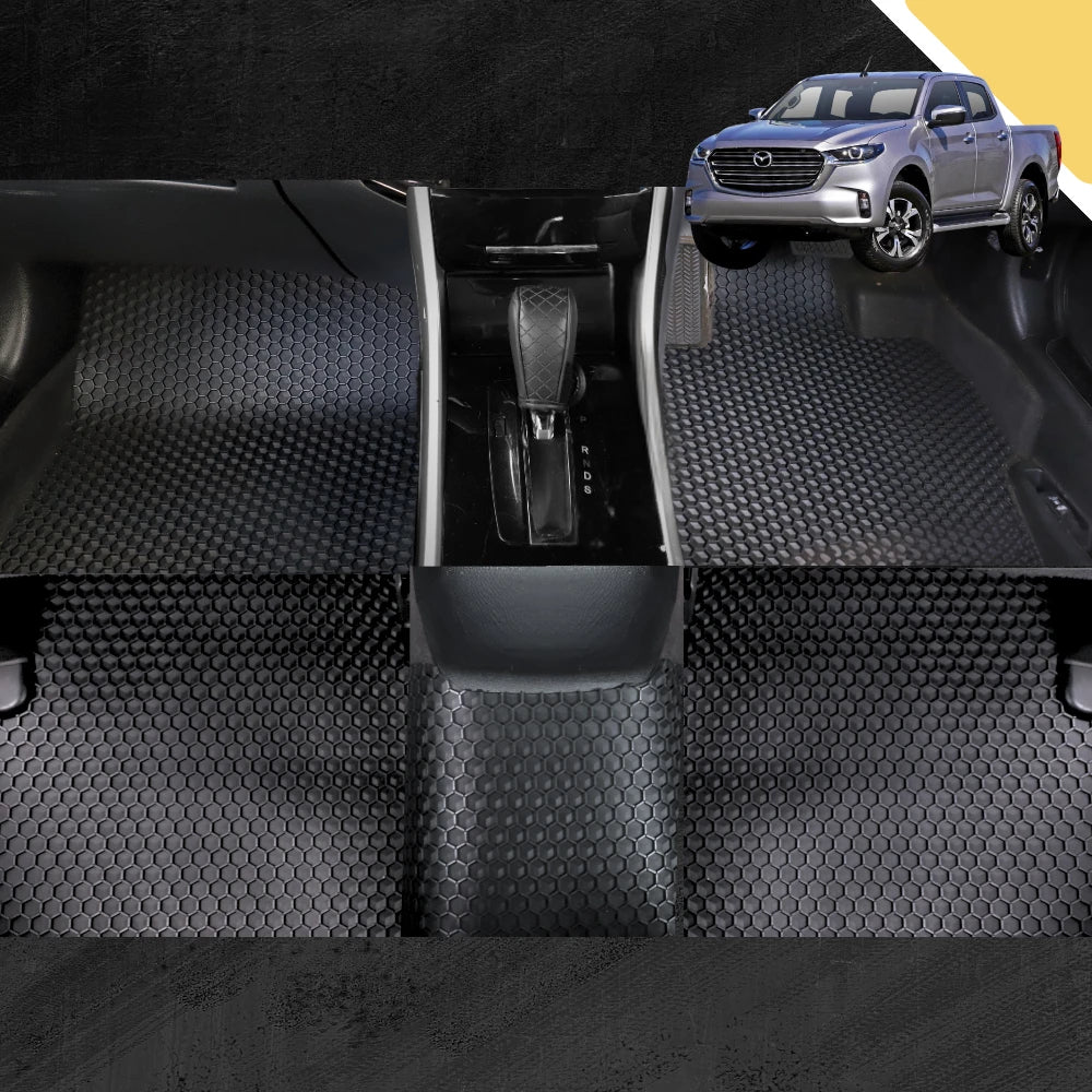 6D PRO Car Floor Mats for Mazda BT-50 Dual Cab 2020 - 2024 (TF) (Full Set)