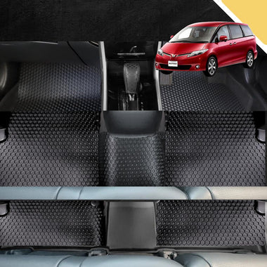 6D PRO Car Floor Mats for Toyota Tarago 2006 - 2020 (Estima) 7 Seater (Ultimate Set)