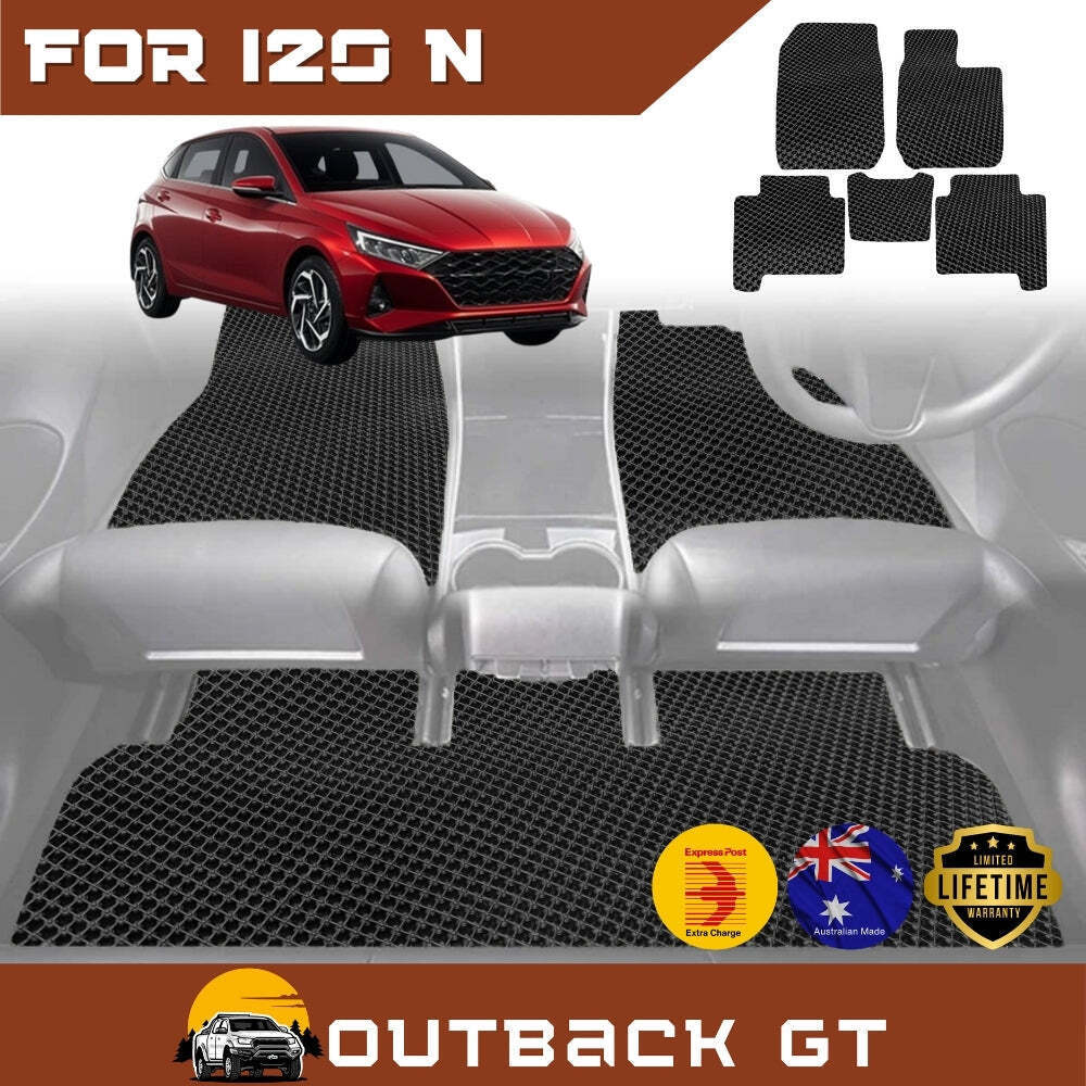 6D Diamond Car Floor Mats for Hyundai i20 N 2020 - Current (BC3/BI3) - Custom-Fit Carpet Liner