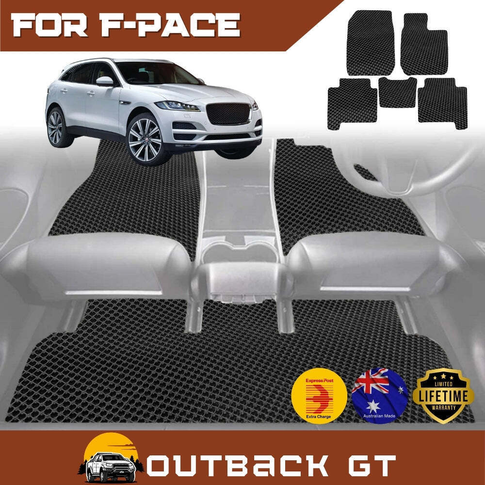 6D Diamond Car Floor Mats for Jaguar F-PACE 2016 - Current X761 - Custom-Fit Carpet Liner