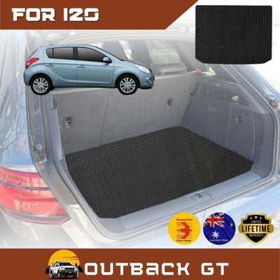6D Diamond Car Boot Mat for Hyundai i20 2008 - 2015 (PB/PBT)  - Heavy Duty Carpet Liner