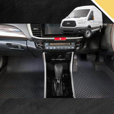 6D PRO Car Floor Mats for Ford Transit Cab 2014 - Current VO (Front Set)