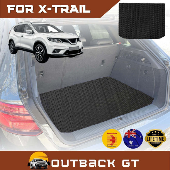 6D Diamond Car Boot Mat for Nissan X-TRAIL 2014 - 2022 (T32)  - Heavy Duty Carpet Liner