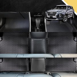 6D PRO Car Floor Mats for Hyundai Palisade 2021 - Current 7 Seater (Ultimate Set)