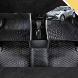 6D PRO Car Floor Mats for Toyota C-HR 2017 - 2023 AX10, AX50, Facelift (Full Set)