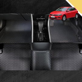 6D PRO Car Floor Mats for VolksWagen Polo 2018 - Current (MK6) (Full Set)
