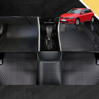 6D PRO Car Floor Mats for VolksWagen Polo 2018 - Current (MK6) (Full Set)