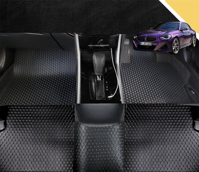 6D PRO Car Floor Mats for BMW 2 Series 2022 - Current Coupe (G42) (Full Set)
