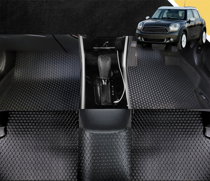 6D PRO Car Floor Mats for MINI Countryman 2010 - 2017 (R60) (Full Set)