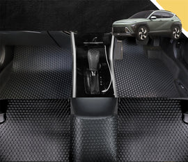 6D PRO Car Floor Mats for Hyundai Kona 2023 - Current (SX2 Petrol) (Full Set)