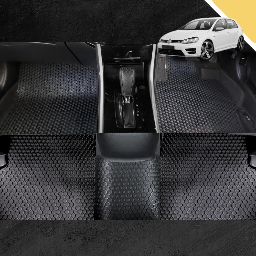 6D PRO Car Floor Mats for VolksWagen Golf 2013 - 2021 Hatch/Wagon (MK7) (Full Set)