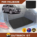 6D Diamond Car Boot Mat for Hyundai Palisade 2021 - Current 8 Seater (3rd Row folded/5 seater) - Heavy Duty Carpet Liner-1