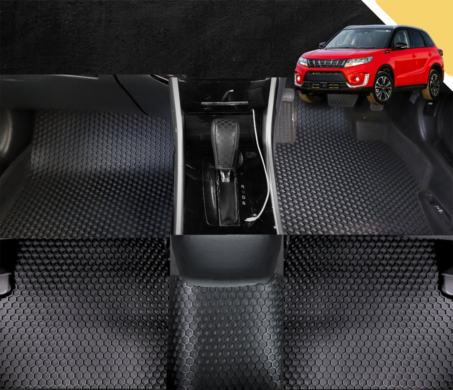 6D PRO Car Floor Mats for Suzuki Vitara 2015 - Current (LY) (Full Set)