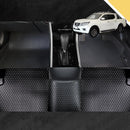 6D PRO Car Floor Mats for Nissan Navara Dual Cab 2015 - Current (NP300/D23 STX with rear cupholder) (Full Set)-1