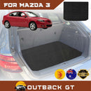 6D Diamond Car Boot Mat for Mazda 3 2004 - 2009 BK (Hatch) - Heavy Duty Carpet Liner-1