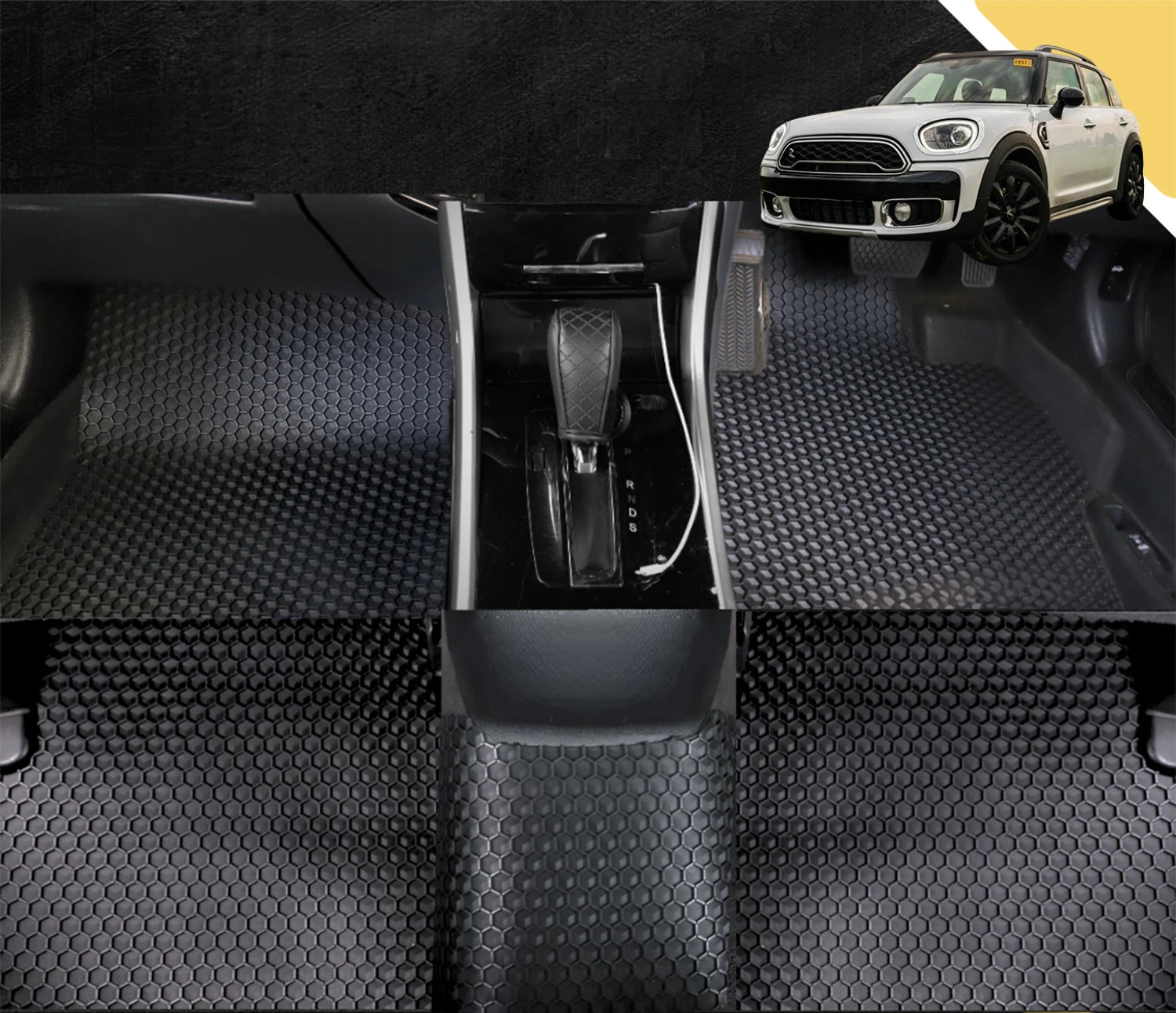 6D PRO Car Floor Mats for MINI Countryman 2017 - 2023 (F60) (Full Set)