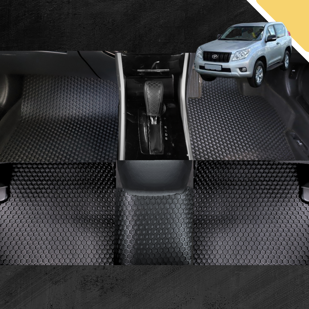 6D PRO Car Floor Mats for Toyota Prado 2009 - 2013 (J150) (Full Set)