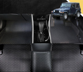6D PRO Car Floor Mats for Jeep Wrangler 1996 - 2006 (TJ) (Full Set)
