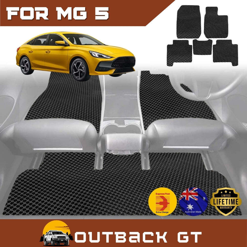 6D Diamond Car Floor Mats for MG 5 2023 - Current (Vibe, Essence) - Custom-Fit Carpet Liner