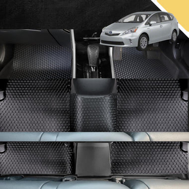 6D PRO Car Floor Mats for Toyota Prius V 2012 - 2021 ZW40 (Ultimate Set)