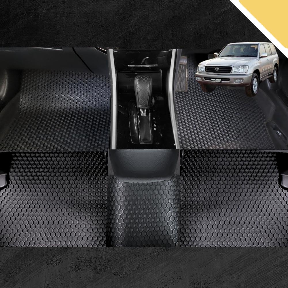 6D PRO Car Floor Mats for Toyota LandCruiser 100 1998 - 2007 (Full Set)