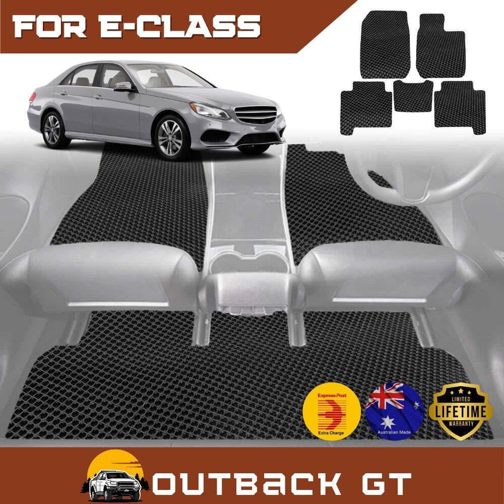 6D Diamond Car Floor Mats for Mercedes-Benz E-Class 2009 - 2016 Sedan (W212) - Custom-Fit Carpet Liner