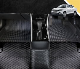 6D PRO Car Floor Mats for SsangYong Musso 2018 - Current Q200 (Full Set)