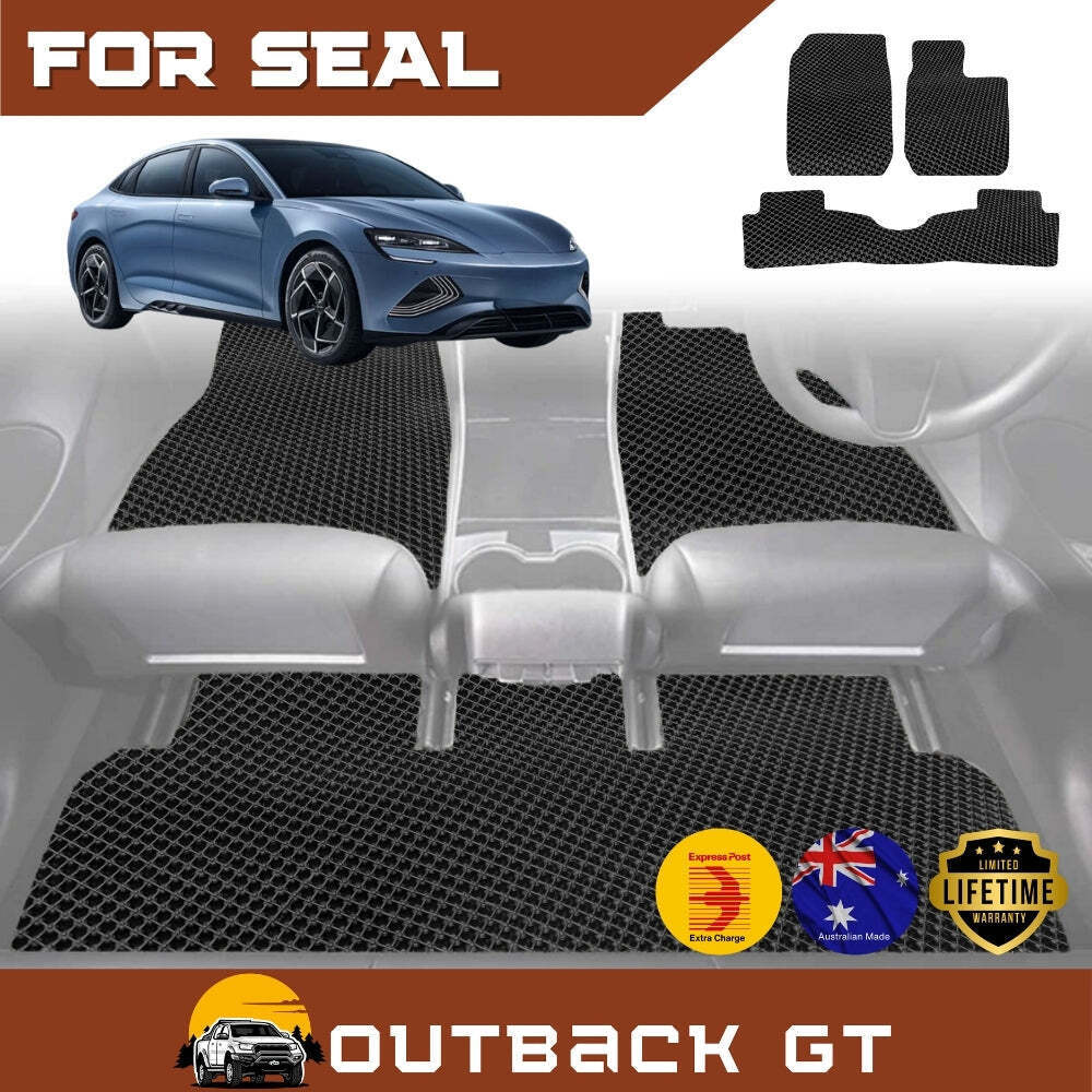 6D Diamond Car Floor Mats for BYD Seal 2024 - Current (RWD,AWD) - Custom-Fit Carpet Liner
