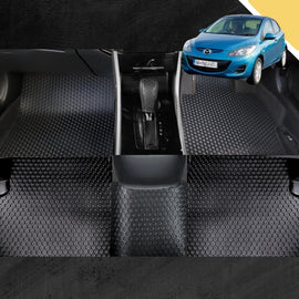 6D PRO Car Floor Mats for Mazda 2 2007 - 2014 DE (Full Set)