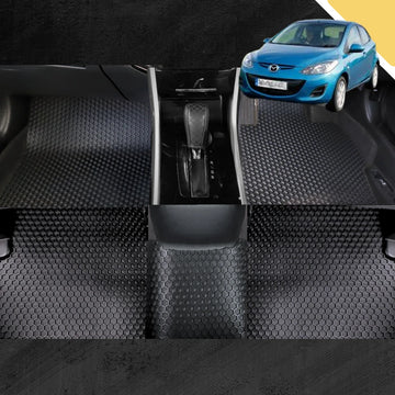 6D PRO Car Floor Mats for Mazda 2 2007 - 2014 DE (Full Set)
