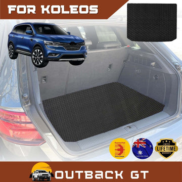 6D Diamond Car Boot Mat for Renault KOLEOS 2016 - Current (HC)  - Heavy Duty Carpet Liner