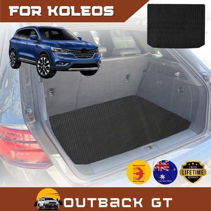 6D Diamond Car Boot Mat for Renault KOLEOS 2016 - Current (HC)  - Heavy Duty Carpet Liner