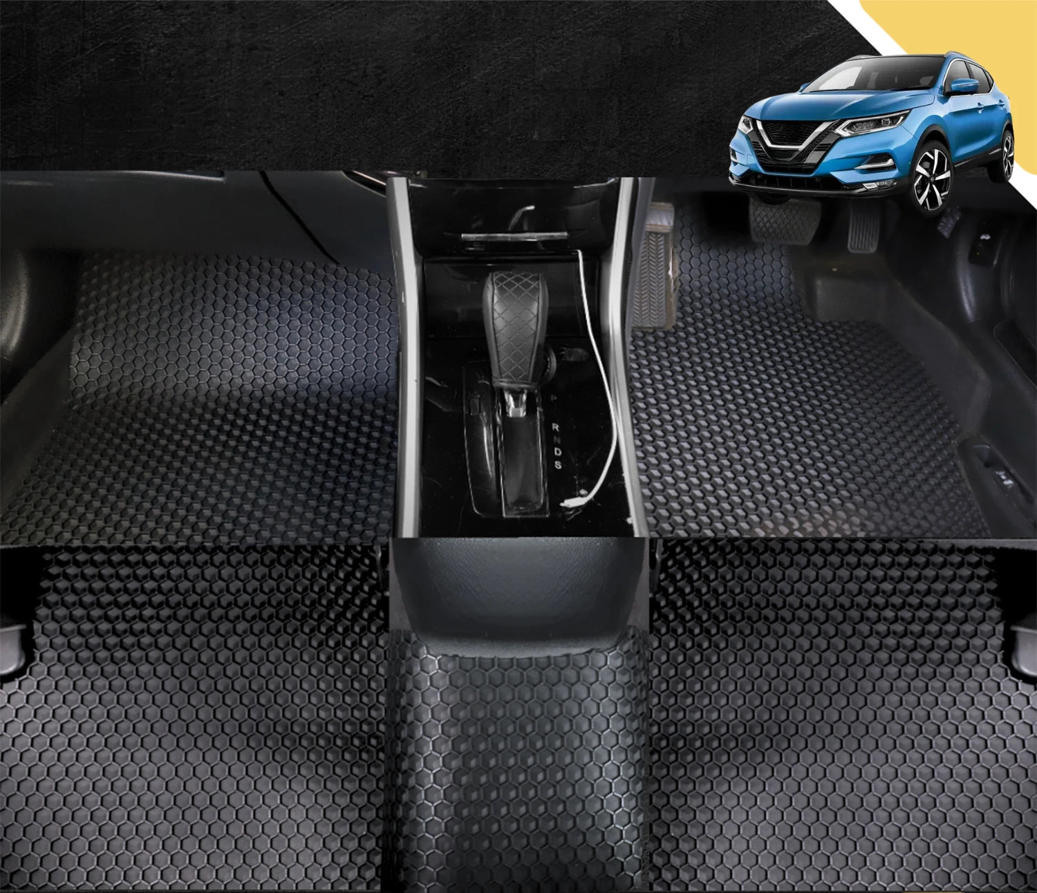 6D PRO Car Floor Mats for Nissan QASHQAI 2014 - 2021 (J11) (Full Set)