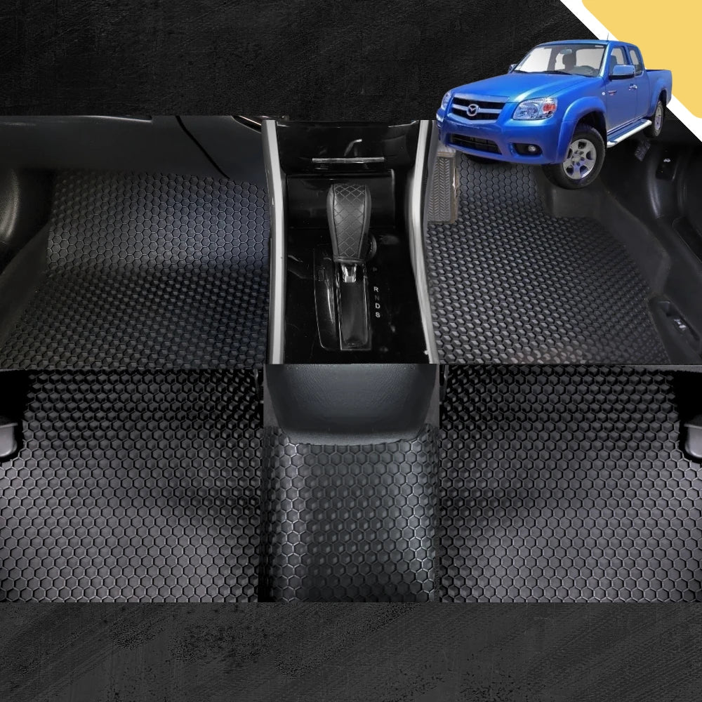 6D PRO Car Floor Mats for Mazda BT-50 2006 - 2011 (J97M) (Full Set)