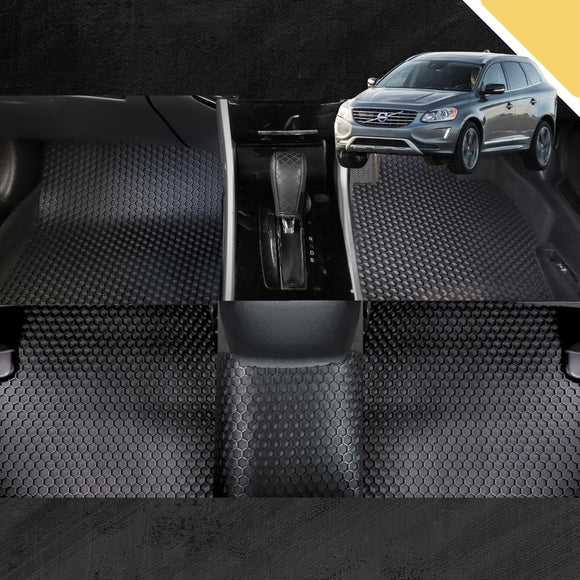 6D PRO Car Floor Mats for Volvo XC60 2017 - Current Mk I Facelift, Mk II (Full Set)