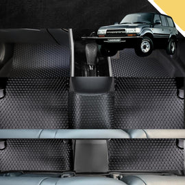 6D PRO Car Floor Mats for Toyota LandCruiser 80 1990 - 1998 (Ultimate Set)