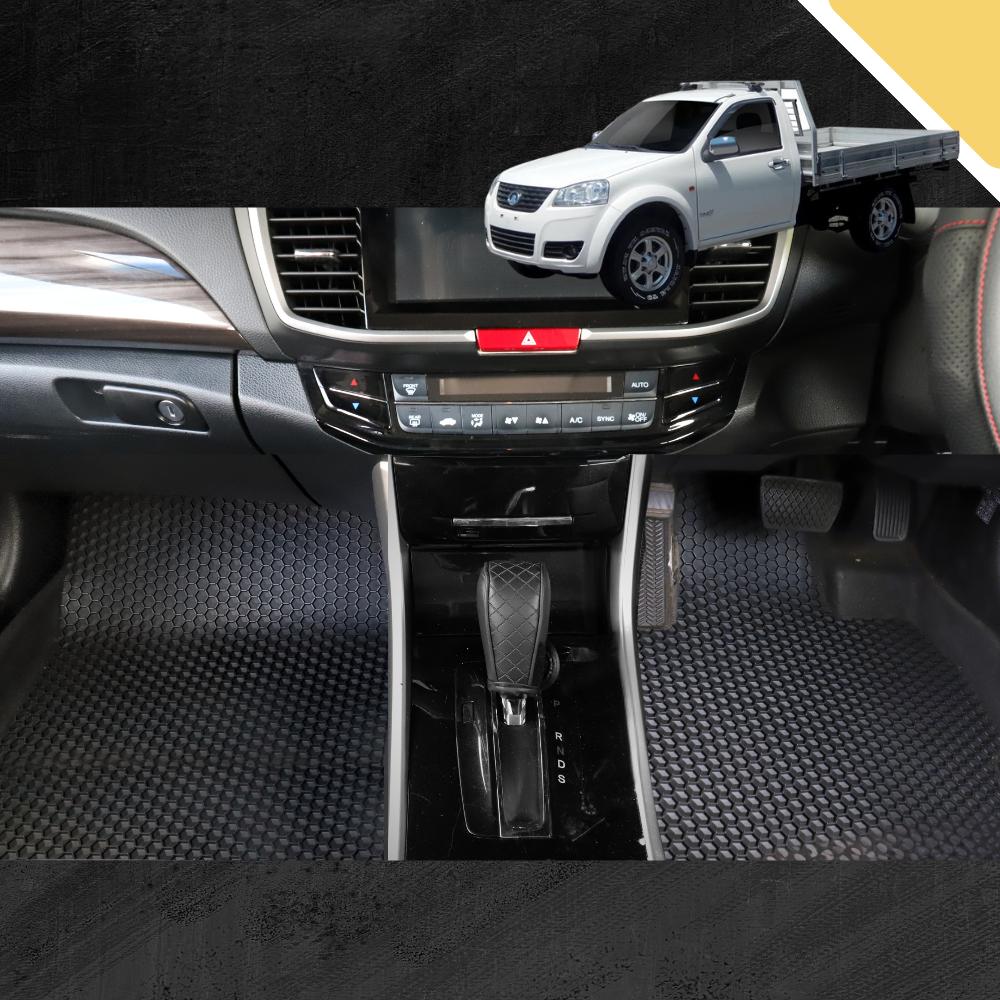 6D PRO Car Floor Mats for GWM Haval V240 Single Cab 2010 - 2016 (Wingle 5) (Front Set)