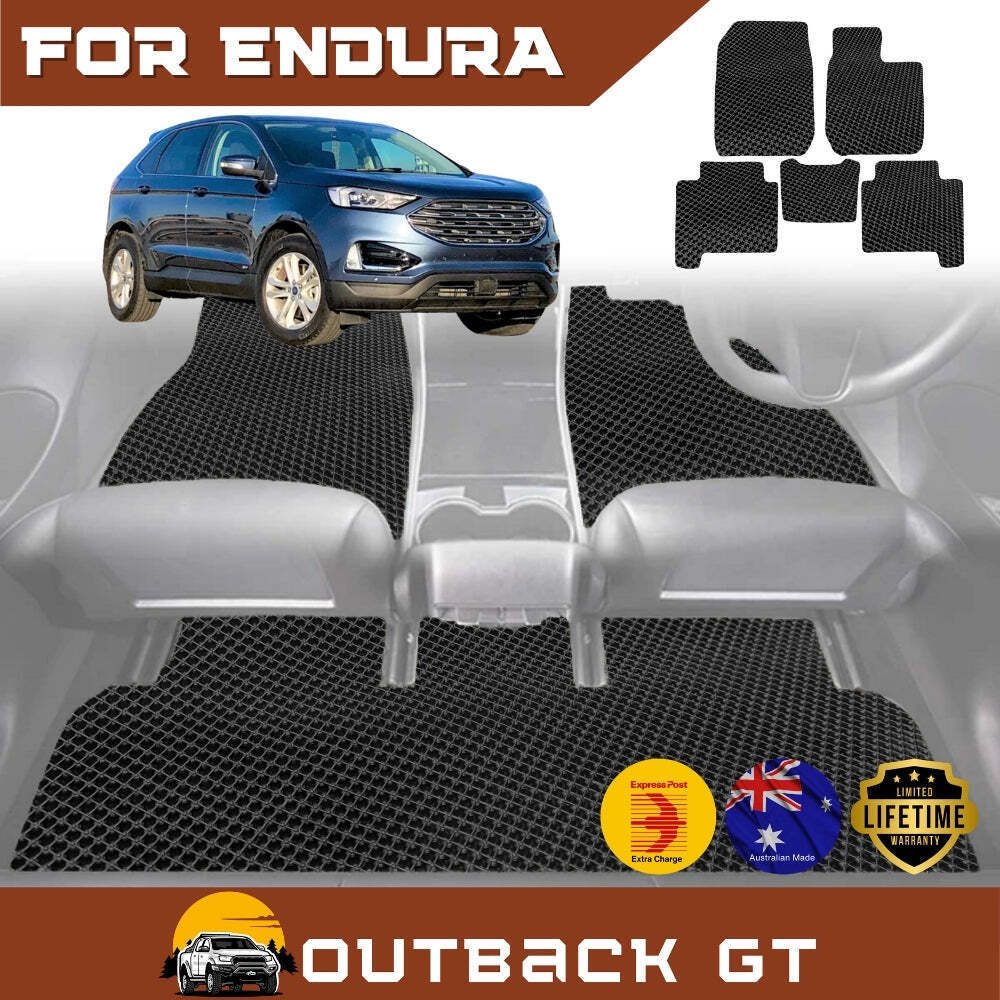 6D Diamond Car Floor Mats for Ford Endura 2018 - 2020 CA - Custom-Fit Carpet Liner