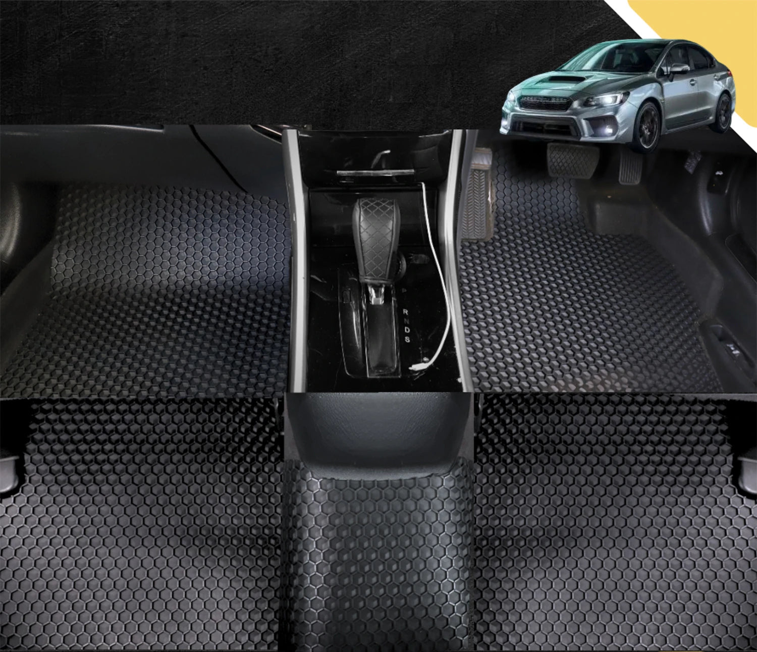 6D PRO Car Floor Mats for Subaru WRX 2014 - 2021 (Auto/Manual) (Full Set)