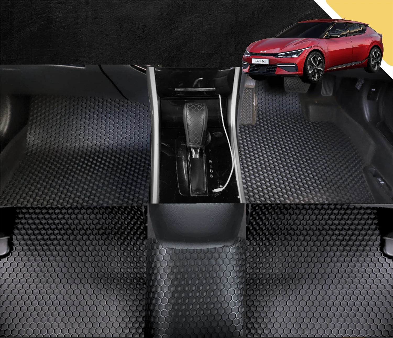6D PRO Car Floor Mats for Kia EV6 2022 - Current (Full Set)