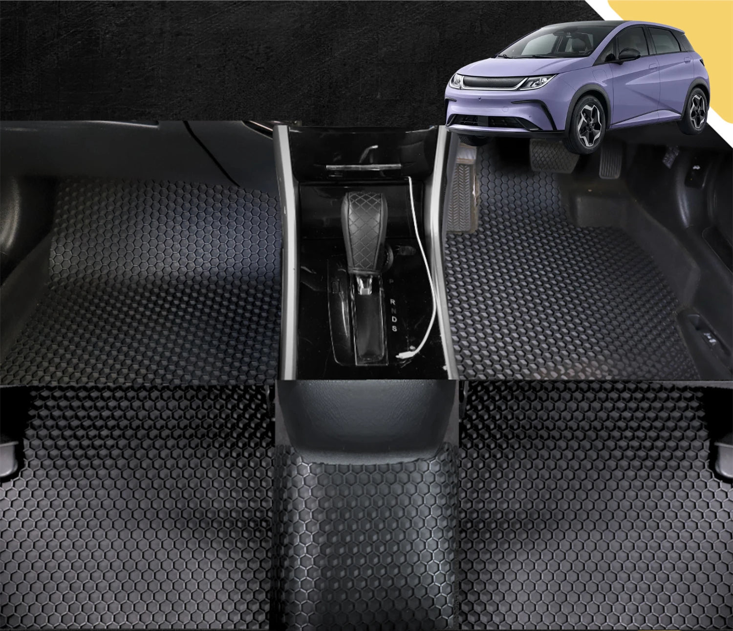 6D PRO Car Floor Mats for BYD Dolphin 2023 - Current (Dynamic,Premium) (Full Set)