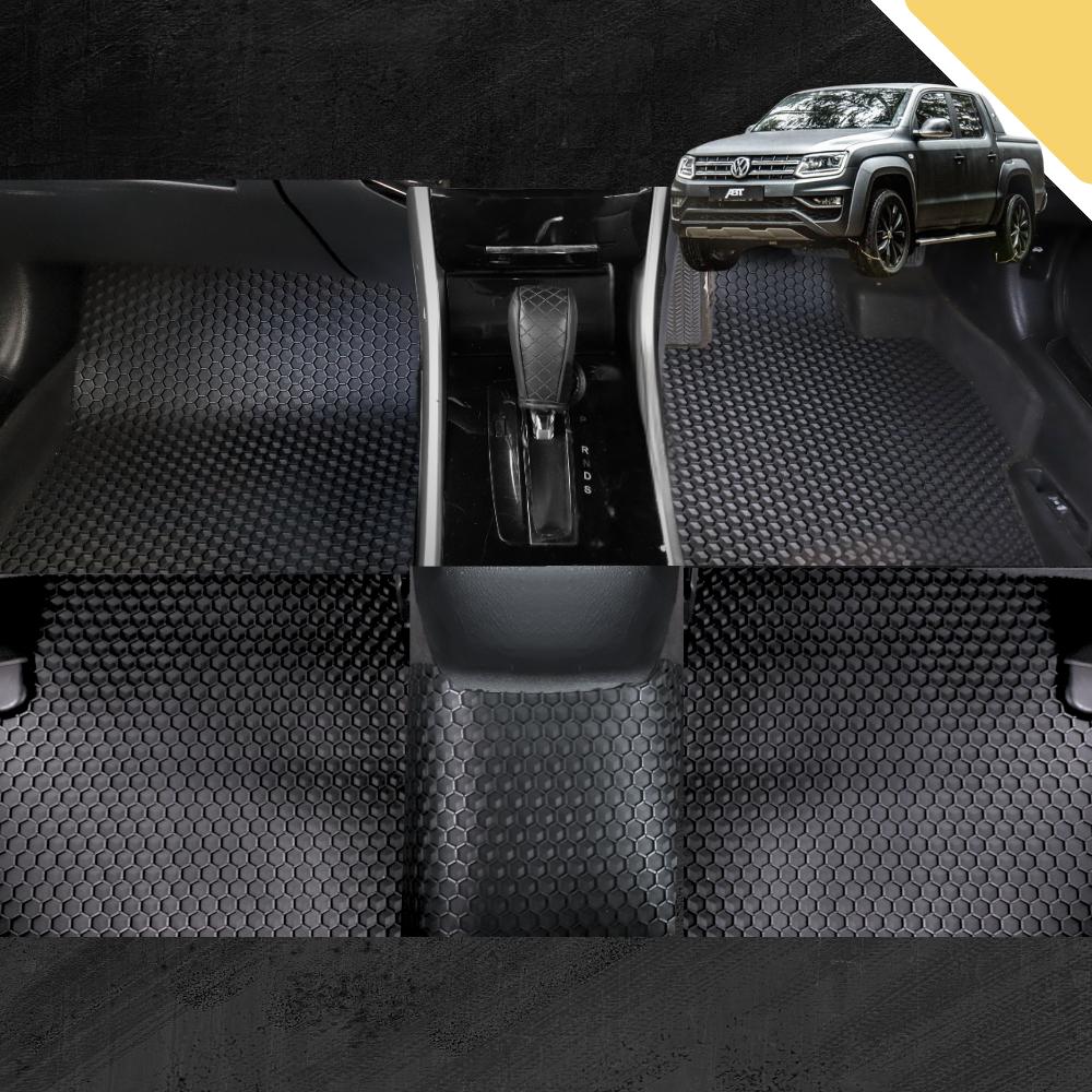 6D PRO Car Floor Mats for VolksWagen Amarok Dual Cab 2010 - 2022 2H, 2H Facelift (Full Set)