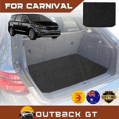 6D Diamond Car Boot Mat for Kia Carnival 2021 - Current (KA4)  - Heavy Duty Carpet Liner
