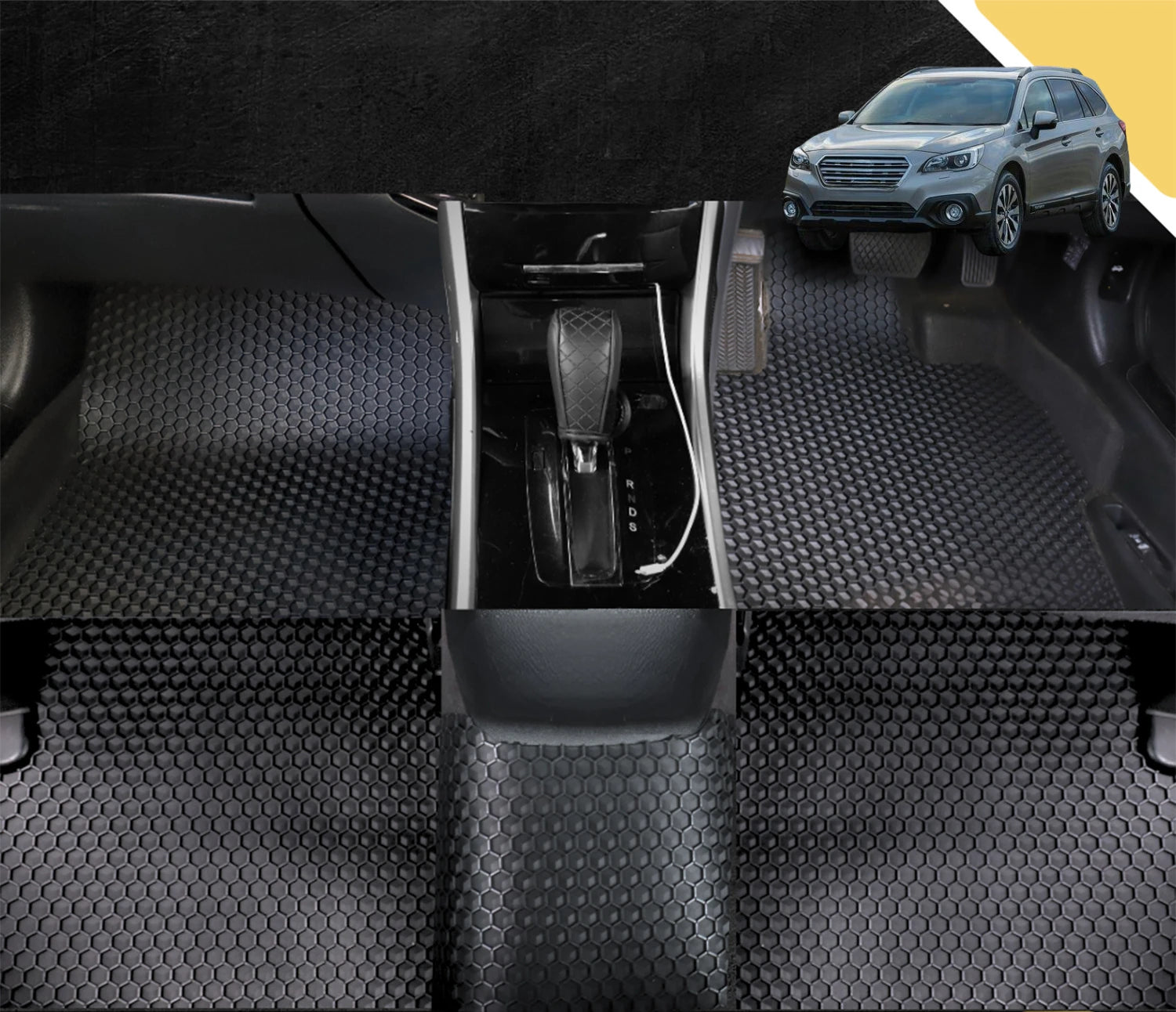 6D PRO Car Floor Mats for Subaru Outback 2015 - 2021 5GEN, 6GEN (Full Set)