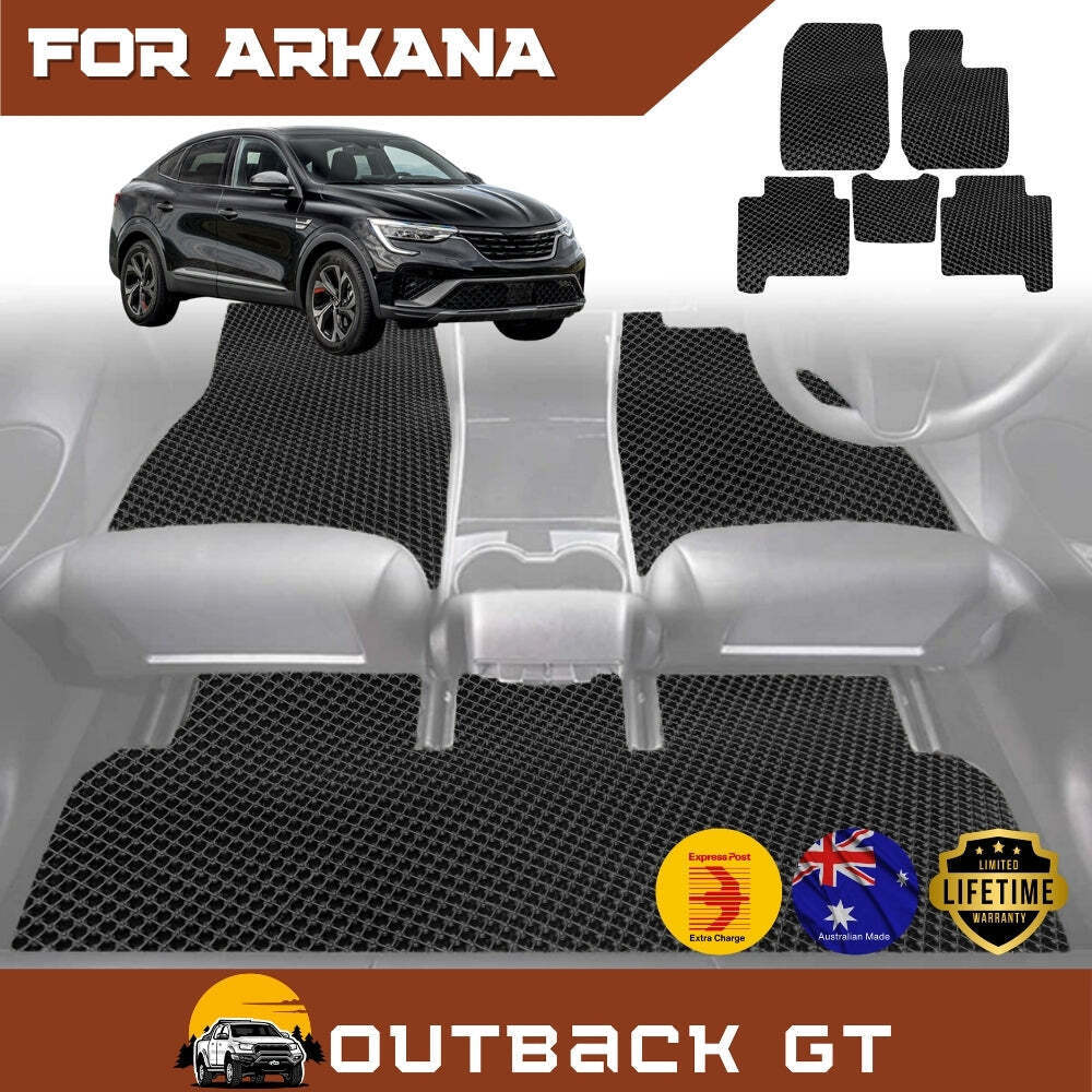 6D Diamond Car Floor Mats for Renault Arkana 2021 - Current - Custom-Fit Carpet Liner